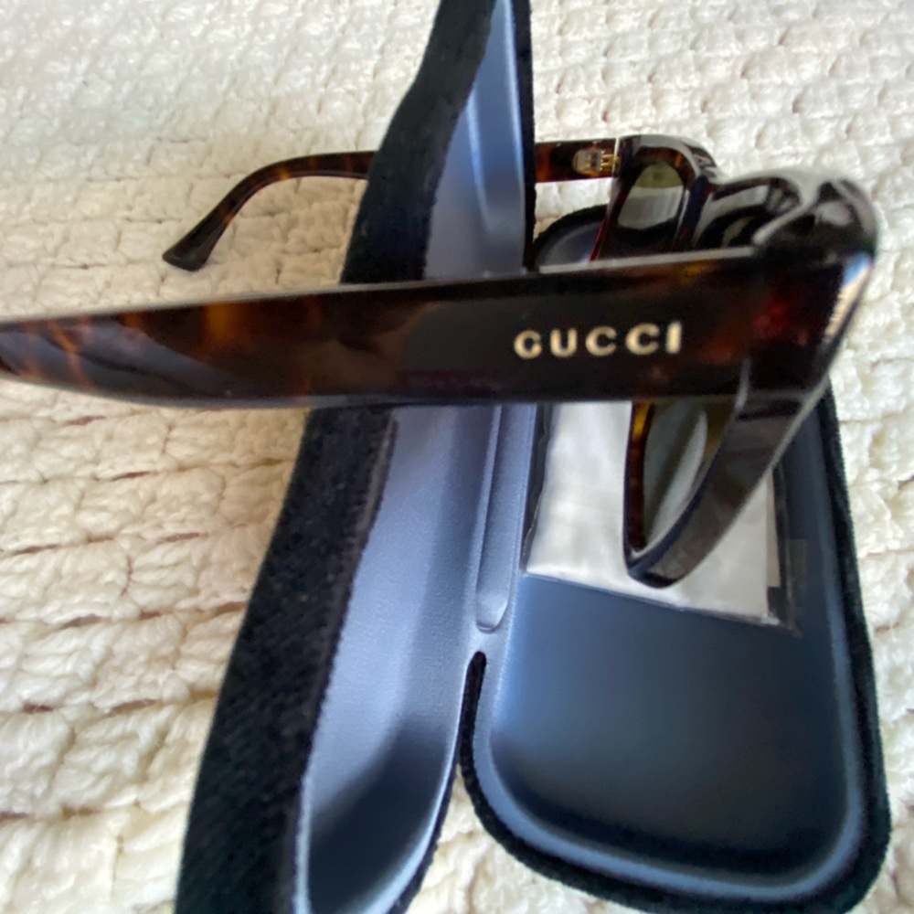 Gucci Brown Sunglasses -Rectangular | Size Os - image 7